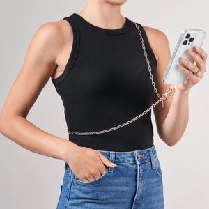 CASE-MATE NWT phone crossbody gold chain